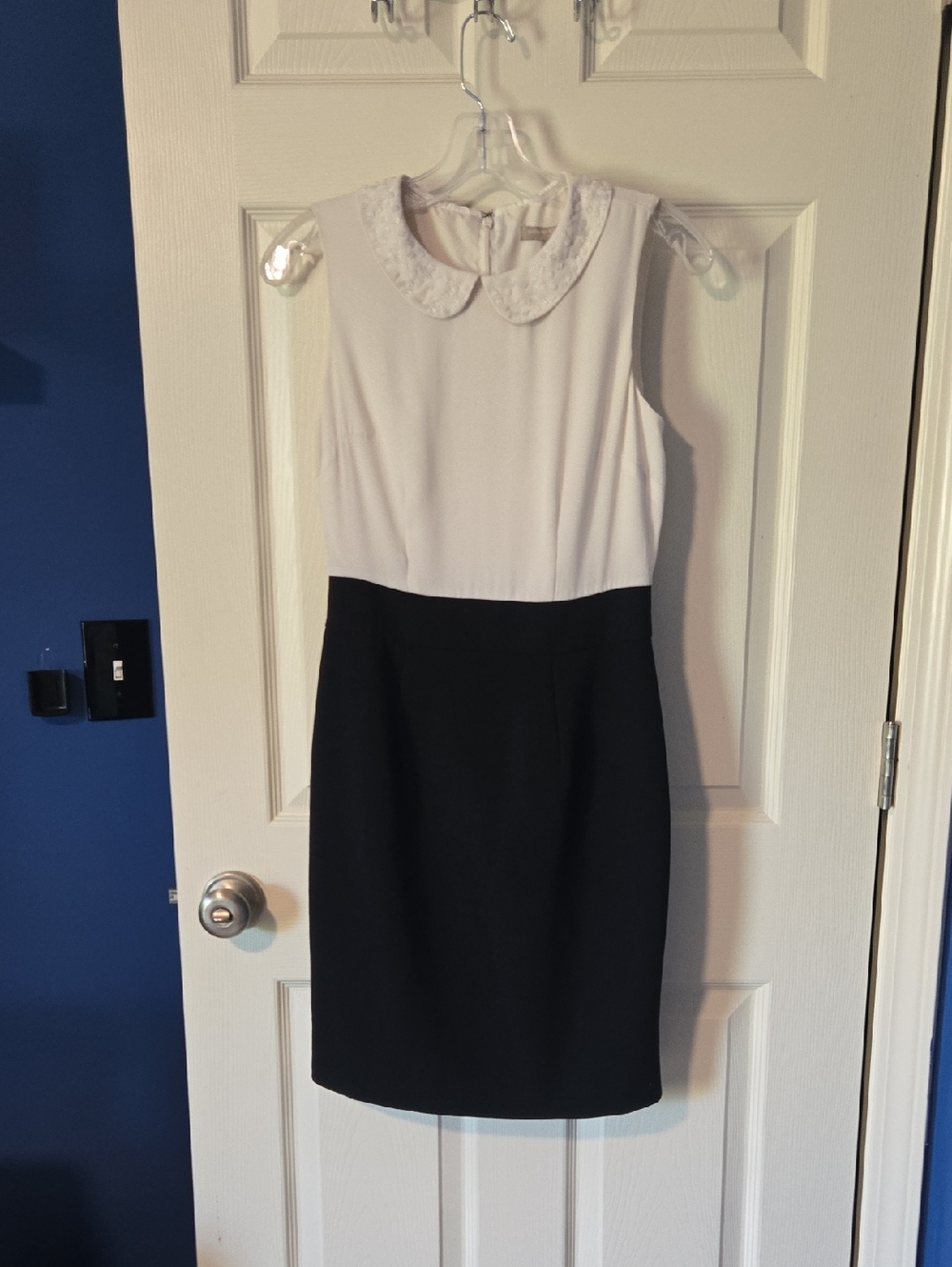 Banana Republic Cream Beaded Sleeveless Dress